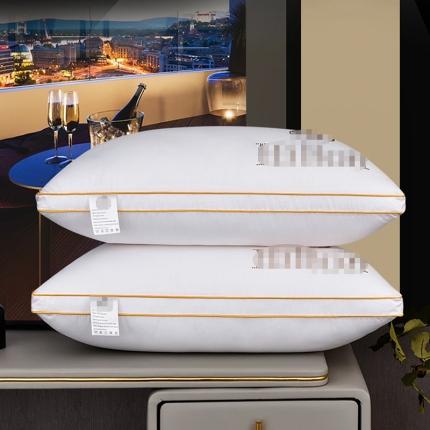 （总）允泰乳胶 2021新款烫钻3D羽丝绒枕头枕芯