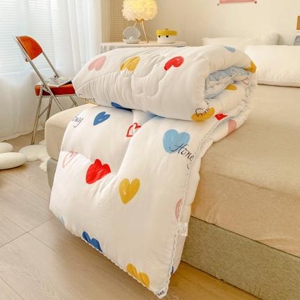 91家纺网 家纺一手货源 找家纺 （总）慕尚家纺 2022新款水洗棉小花边冬被