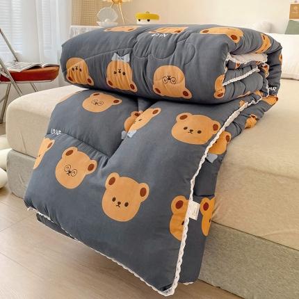 91家纺网 家纺一手货源 找家纺 （总）慕尚家纺 2022新款水洗棉小花边冬被