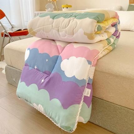 91家纺网 家纺一手货源 找家纺 （总）慕尚家纺 2022新款水洗棉小花边冬被