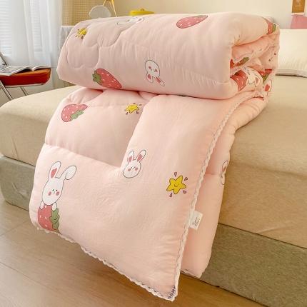 91家纺网 家纺一手货源 找家纺 （总）慕尚家纺 2022新款水洗棉小花边冬被