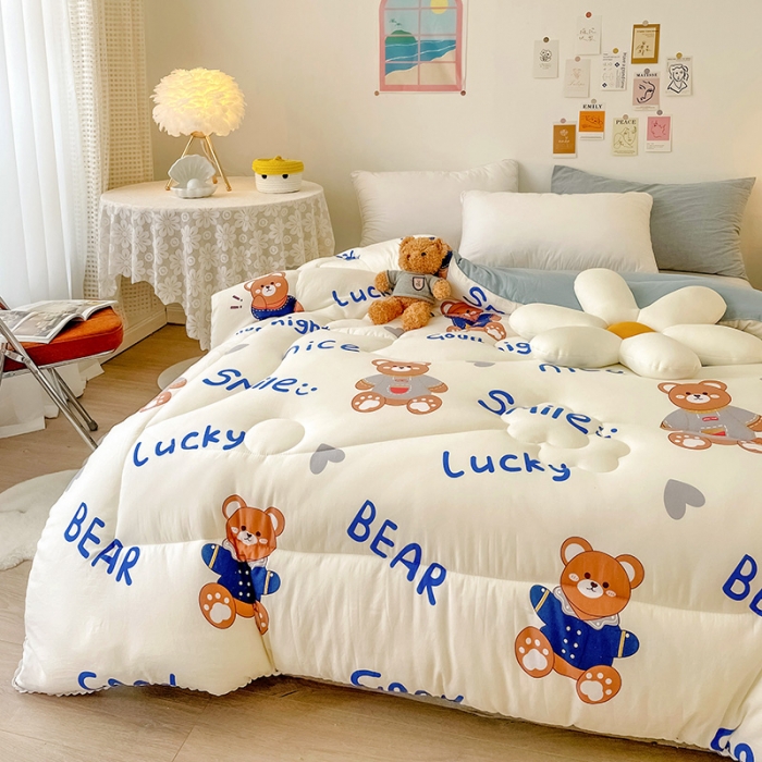 91家纺网 家纺一手货源 找家纺 （总）慕尚家纺 2022新款水洗棉小花边冬被