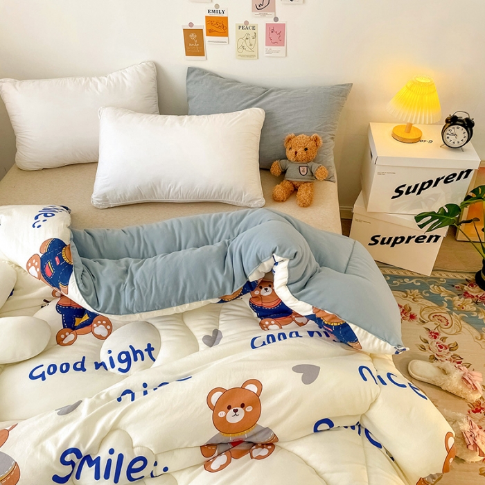 91家纺网 家纺一手货源 找家纺 （总）慕尚家纺 2022新款水洗棉小花边冬被