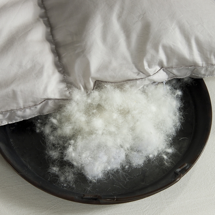 91家纺网 家纺一手货源 找家纺 俏企鹅 2025新款西伯利亚冰原绒系列鹅绒被 灰色