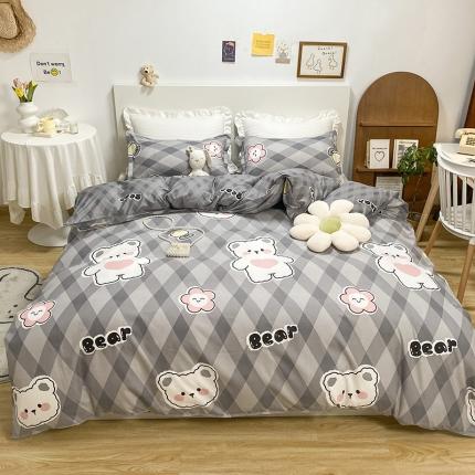 91家纺网 家纺一手货源 找家纺 （总）妖妖家纺 2021新款芦荟棉印花四件套