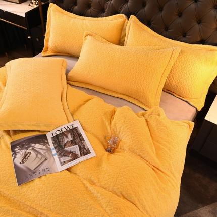 91家纺网 家纺一手货源 找家纺 （总）绒世界 2021新款秋冬煕暖绒X波西米亚系列四件套