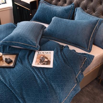 91家纺网 家纺一手货源 找家纺 （总）绒世界 2021新款秋冬煕暖绒X波西米亚系列四件套