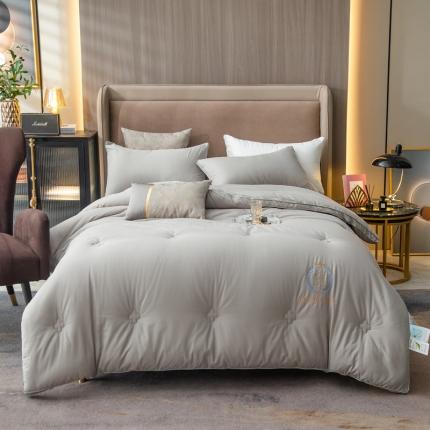 91家纺网 家纺一手货源 找家纺 （总）头等舱 全棉纯色A类大豆抗菌防螨秋冬被