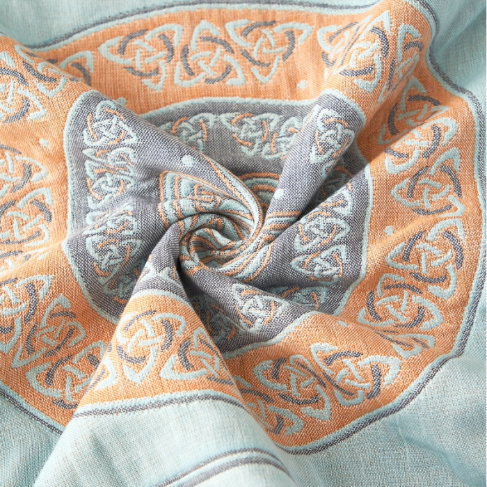 91家纺网 家纺一手货源 找家纺 朴尔家纺新款全棉四层纱布休闲枕巾53*78cm蒂凡尼-蓝