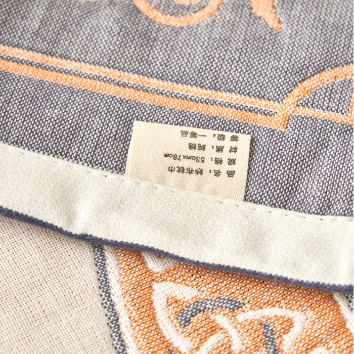 91家纺网 家纺一手货源 找家纺 朴尔家纺新款全棉四层纱布休闲枕巾53*78cm蒂凡尼-米白