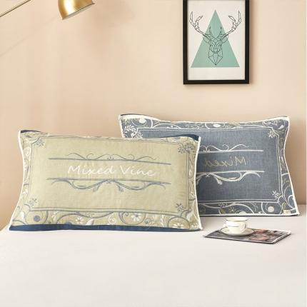 91家纺网 家纺一手货源 找家纺 朴尔家纺新款全棉四层纱布休闲枕巾53*78cm摩登时代-绿