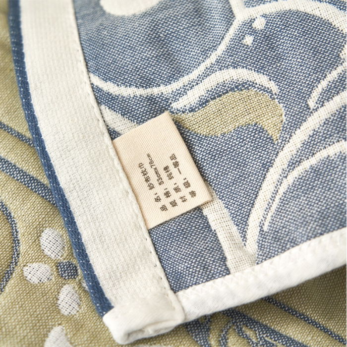 91家纺网 家纺一手货源 找家纺 朴尔家纺新款全棉四层纱布休闲枕巾53*78cm摩登时代-绿