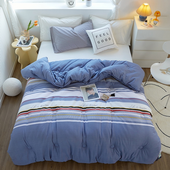 91家纺网 家纺一手货源 找家纺 VIP被业 2021新款全棉冬被 飞云之上