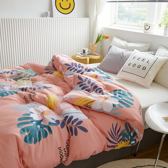 91家纺网 家纺一手货源 找家纺 VIP被业 2021新款全棉冬被 花语嫣然