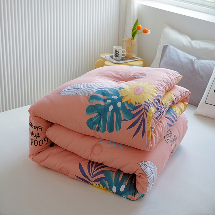 91家纺网 家纺一手货源 找家纺 VIP被业 2021新款全棉冬被 花语嫣然