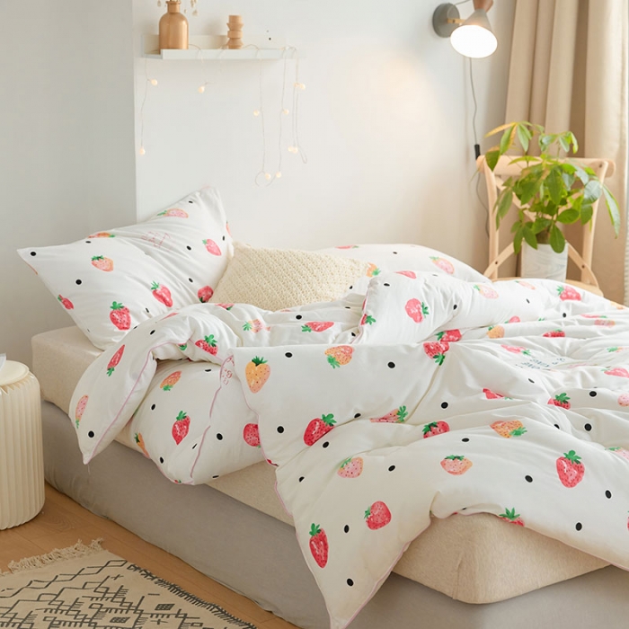 91家纺网 家纺一手货源 找家纺 VIP被业 2021新款全棉冬被 甜甜的爱