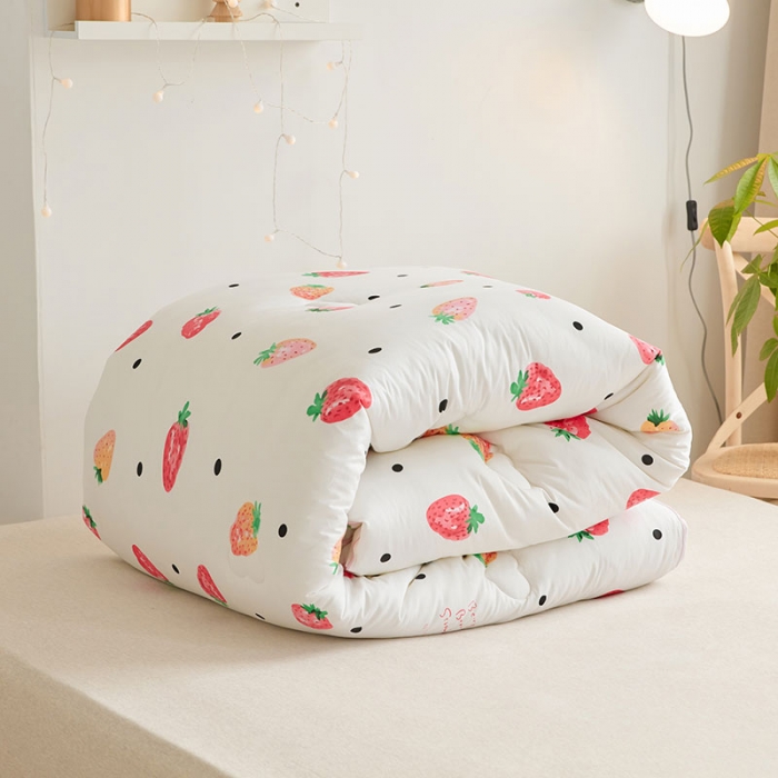 91家纺网 家纺一手货源 找家纺 VIP被业 2021新款全棉冬被 甜甜的爱