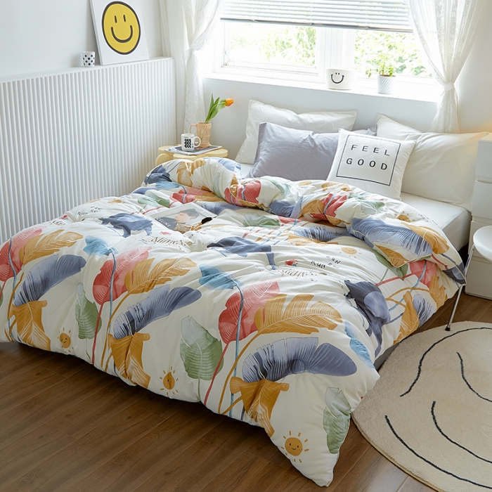 91家纺网 家纺一手货源 找家纺 VIP被业 2021新款全棉冬被 夏沫浅笑