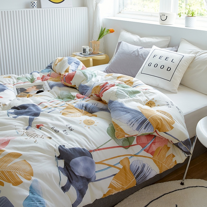 91家纺网 家纺一手货源 找家纺 VIP被业 2021新款全棉冬被 夏沫浅笑