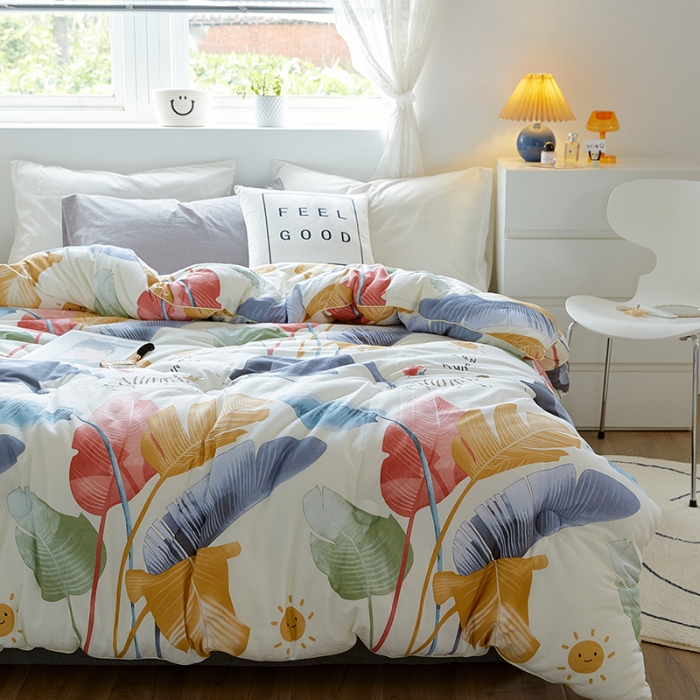 91家纺网 家纺一手货源 找家纺 VIP被业 2021新款全棉冬被 夏沫浅笑