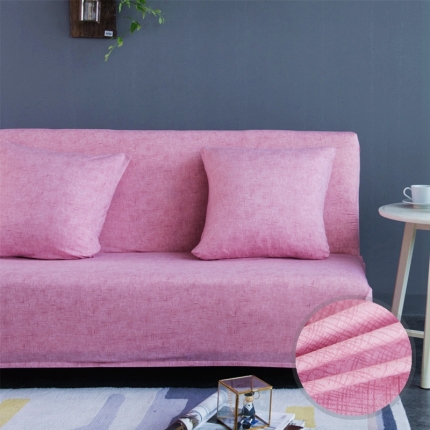 91家纺网 家纺一手货源 找家纺 弹力印花无扶手沙发床套 弹性双人沙发套子 防尘沙发罩