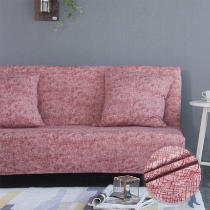 91家纺网 家纺一手货源 找家纺 弹力印花无扶手沙发床套 弹性双人沙发套子 防尘沙发罩
