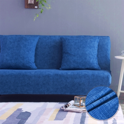 91家纺网 家纺一手货源 找家纺 弹力印花无扶手沙发床套 弹性双人沙发套子 防尘沙发罩