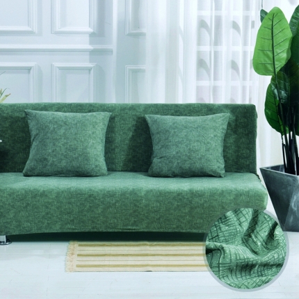 91家纺网 家纺一手货源 找家纺 弹力印花无扶手沙发床套 弹性双人沙发套子 防尘沙发罩