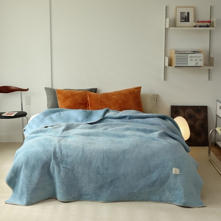 91家纺网 家纺一手货源 找家纺 （总）爆款 加厚牛奶绒夹棉毛毯夹棉毯 星星毯