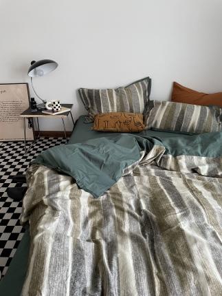 恋恋三季 2021 秋冬新品60支长绒棉贡缎四件套翰恩-秋香