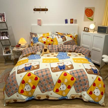 91家纺网 家纺一手货源 找家纺 （总2）南通菲度家纺2021新款芦荟棉四件套新花型