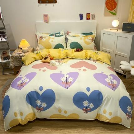 91家纺网 家纺一手货源 找家纺 （总2）南通菲度家纺2021新款芦荟棉四件套新花型