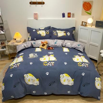 91家纺网 家纺一手货源 找家纺 （总2）南通菲度家纺2021新款芦荟棉四件套新花型