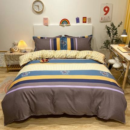 91家纺网 家纺一手货源 找家纺 （总2）南通菲度家纺2021新款芦荟棉四件套新花型