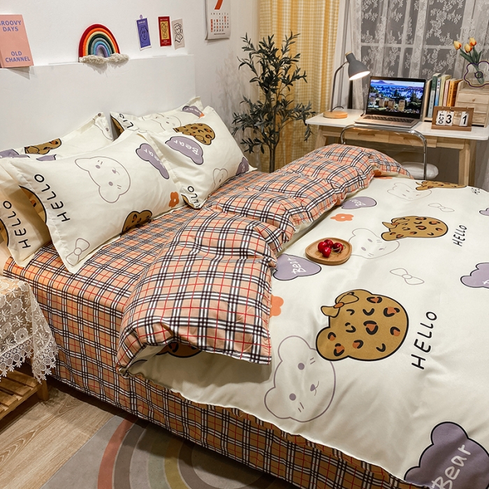 91家纺网 家纺一手货源 找家纺 （总2）南通菲度家纺2021新款芦荟棉四件套新花型