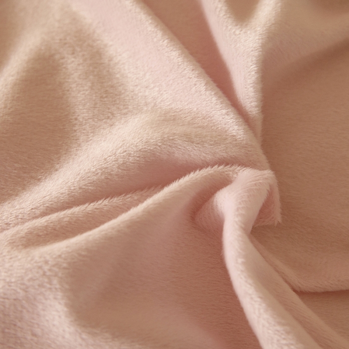 91家纺网 家纺一手货源 找家纺 纽缦 2021新款兔耳朵水晶绒床单床笠四件套 兔子  粉豆沙