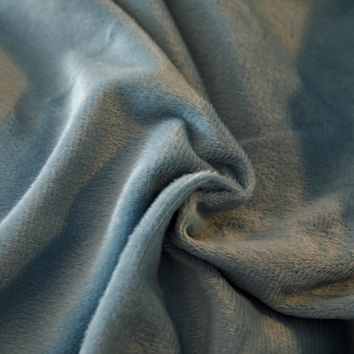 91家纺网 家纺一手货源 找家纺 纽缦 2021新款韩版水晶绒床裙四件套 雏菊-蓝灰粉