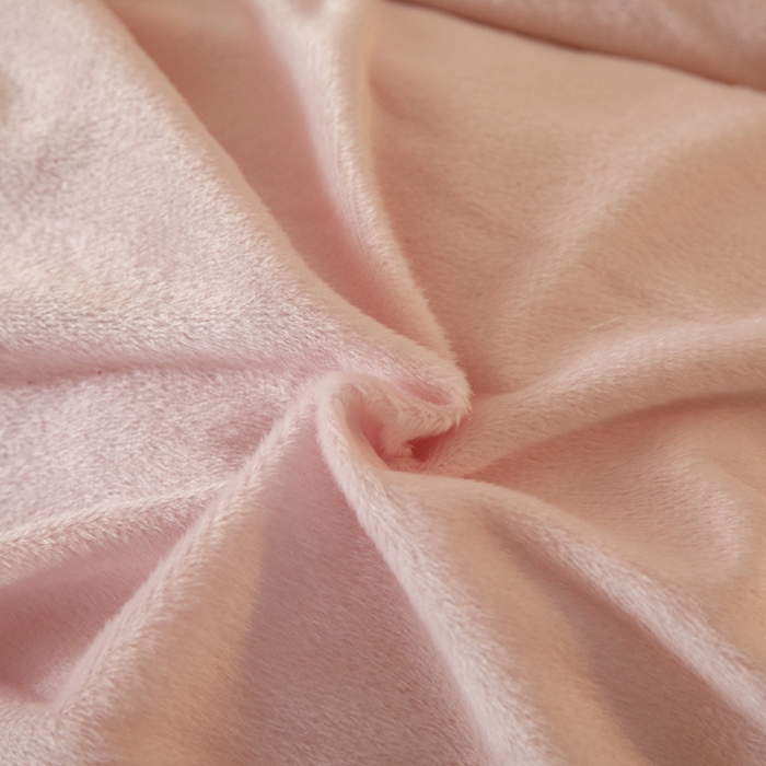 91家纺网 家纺一手货源 找家纺 纽缦 2021新款韩版水晶绒床裙四件套 萌熊 -粉豆沙