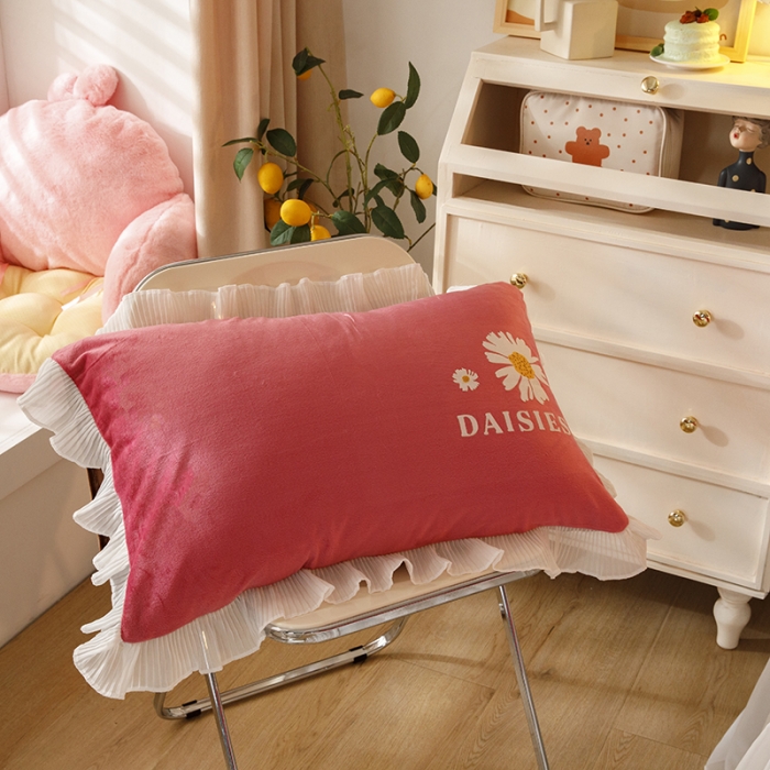 91家纺网 家纺一手货源 找家纺 纽缦 2021新款韩版水晶绒床裙四件套 萌熊-豆沙咖