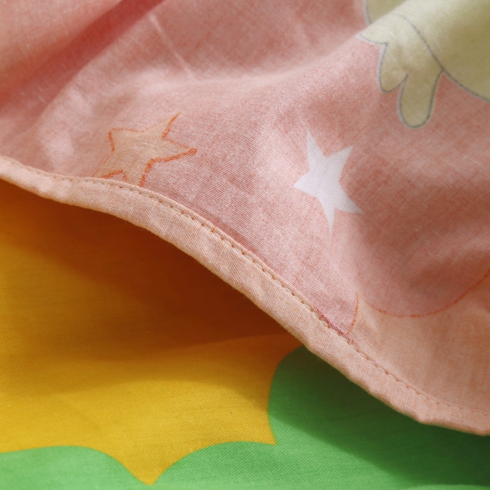 91家纺网 家纺一手货源 找家纺 雨萝家纺 2021新款全棉印花床笠 彩虹牧场