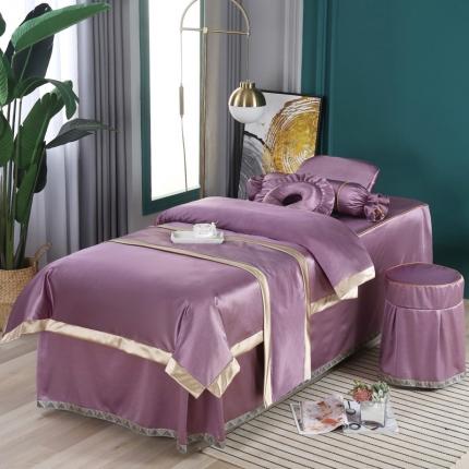 卡伦依诺 2021新款欧洲尼美容床罩华丽盛典-香芋紫