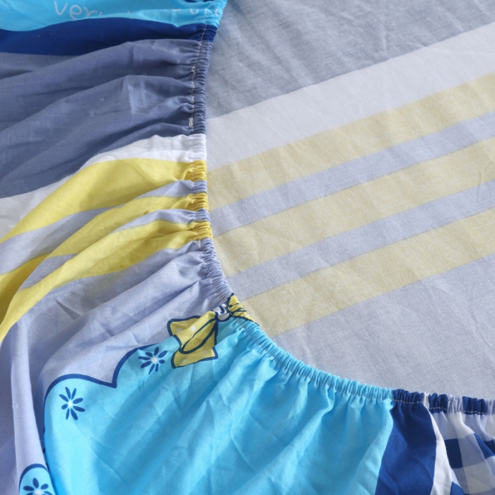 91家纺网 家纺一手货源 找家纺 雨萝家纺 2021新款全棉印花床笠 扬帆起航