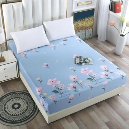 91家纺网 家纺一手货源 找家纺 雨萝家纺 2021新款全棉印花床笠 伊恋