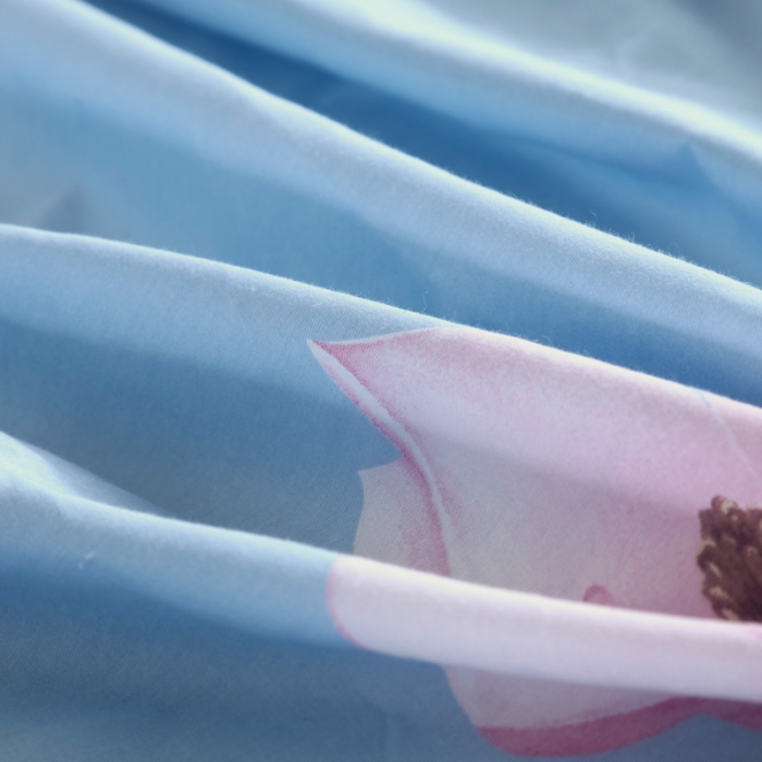 91家纺网 家纺一手货源 找家纺 雨萝家纺 2021新款全棉印花床笠 伊恋