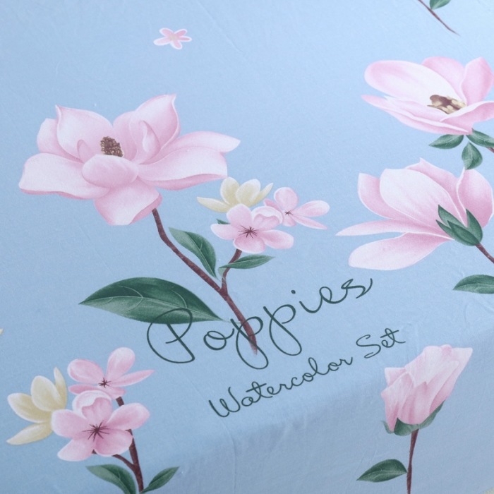 91家纺网 家纺一手货源 找家纺 雨萝家纺 2021新款全棉印花床笠 伊恋