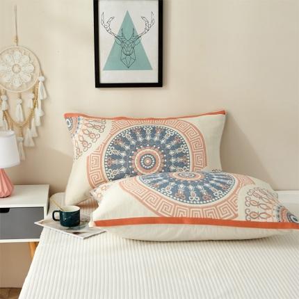 91家纺网 家纺一手货源 找家纺 （总）朴尔家纺2021新款素雅系列四层纱布枕巾52*78cm