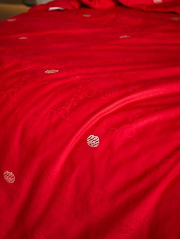 91家纺网 家纺一手货源 找家纺 2021香夫新款蚕丝被 红双喜