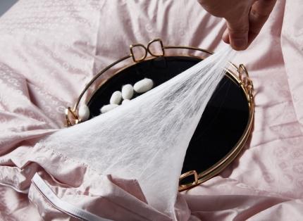 2021香夫新款80s蚕丝被 80S 柿柿如意 香芋粉