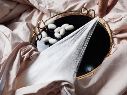 2021香夫新款80s蚕丝被 80S柿柿如意 浅香槟