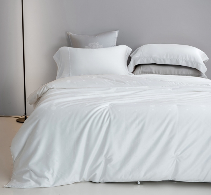 91家纺网 家纺一手货源 找家纺 2021香夫新款蚕丝被80S凯撒纯蚕丝被 第一套白色